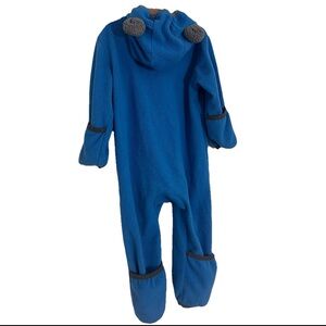 Cuddle Fleece Bunting Bodysuit One Piece Kids Hooded Outerwear Toddler